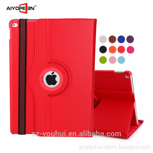11 Colors Multicolor Soft PU Leather Rotating Case Flip Cover for iPad Pro